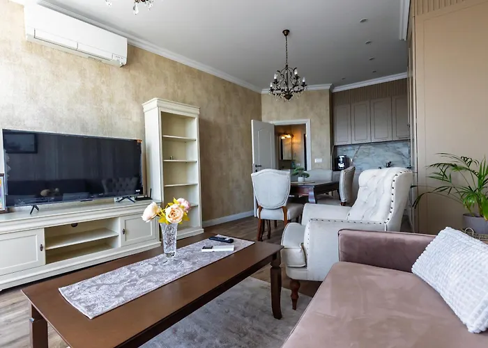 شقة Panorama Sky 17 - Lux Floor With Amazing Sea View فارنا